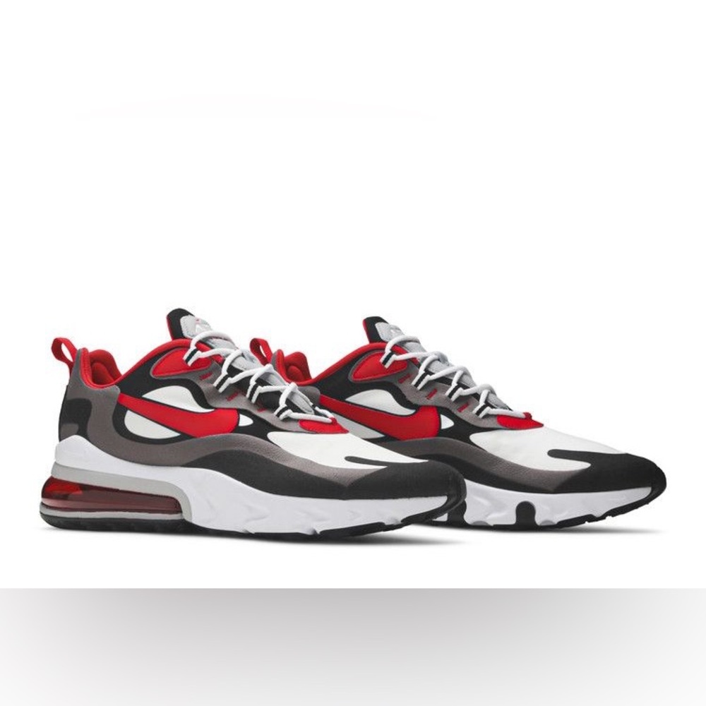 Size 14 - Nike Air Max 270 React Black/Iron Gray/University Red/White 2019